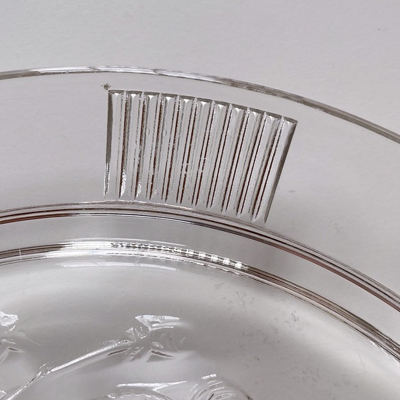 VTG Cabbage Rose Footed Platter - Picture 4 of 6